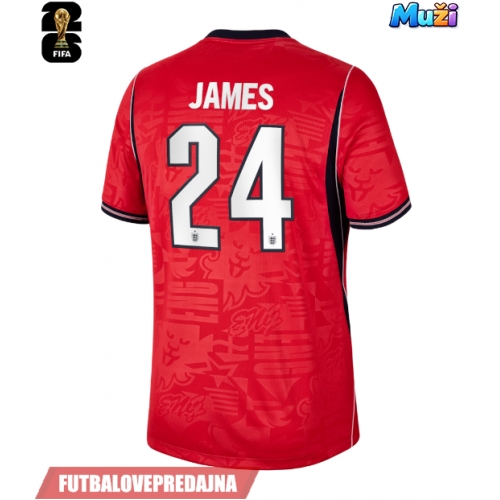 Lacne Muži Futbalové dres Anglicko Reece James #24 MS 2026 Krátky Rukáv - Preč